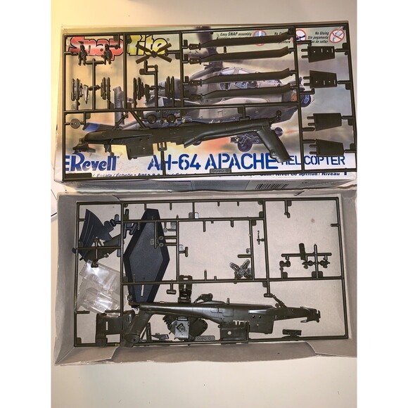 SDG Revell 85-1183 AH-64 Apache Helicopter Chopper 1/72 Model Kit Open Not Built - Picture 5 of 14